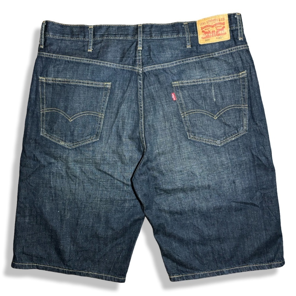 Levi's 569 Baggy Blue Denim Shorts